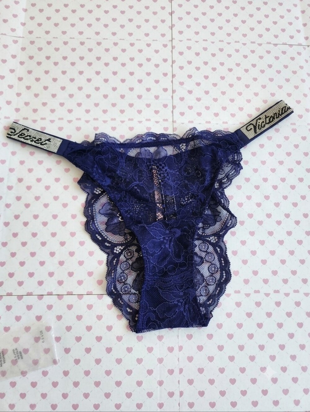 Victoria’s Secret Shine Rhinestone Brazilian Panties M